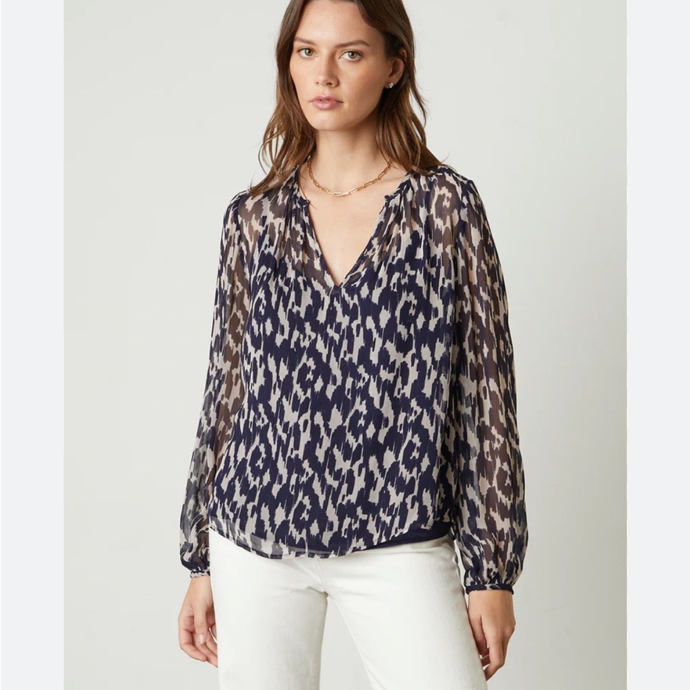 Banana Republic Heritage Navy Pattern Top